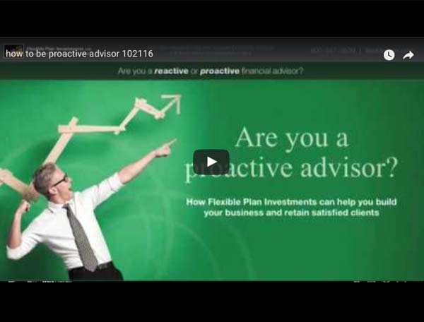 How to be a Proactive Advisor